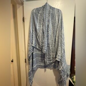 Manaola Blue and White Swim Sarong
